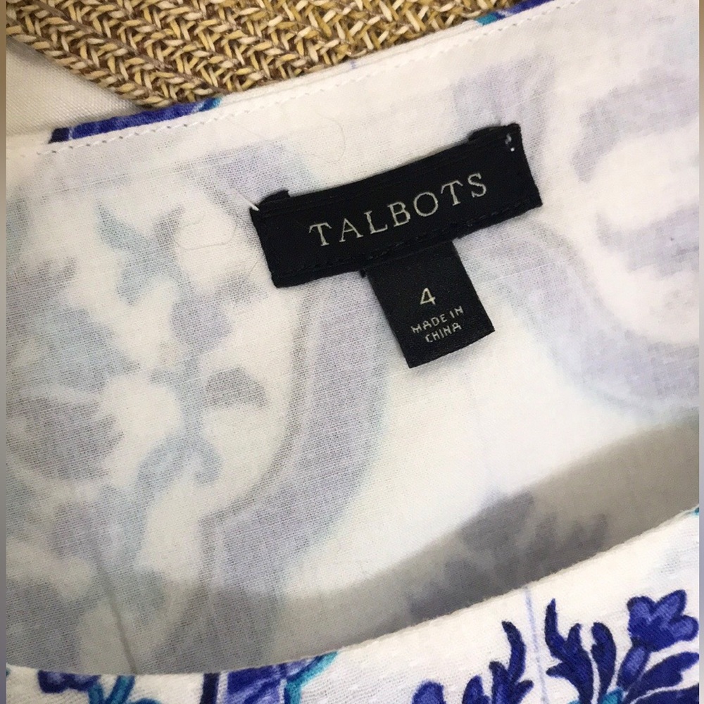 Talbots Medallion Print Shell Top - image 7